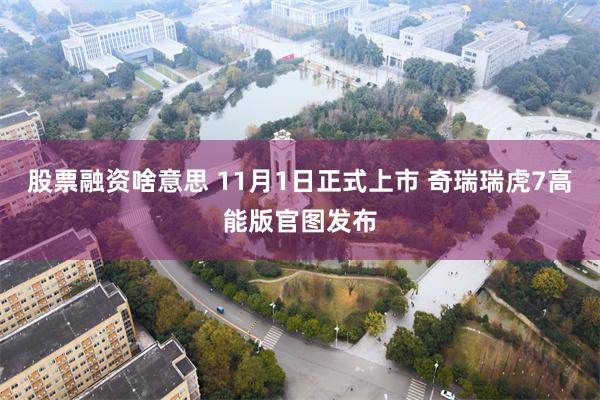 股票融资啥意思 11月1日正式上市 奇瑞瑞虎7高能版官图发布