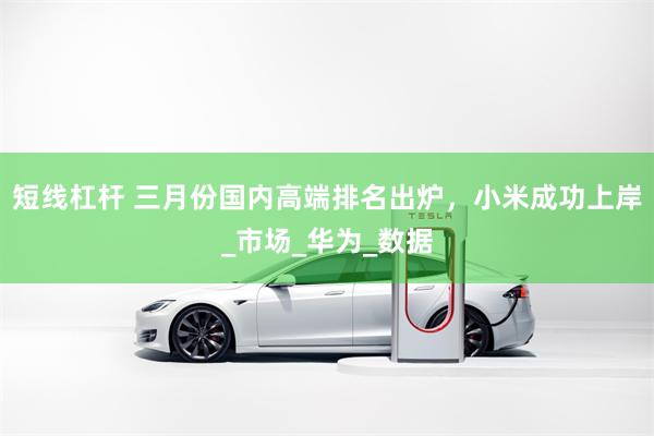 短线杠杆 三月份国内高端排名出炉，小米成功上岸_市场_华为_数据