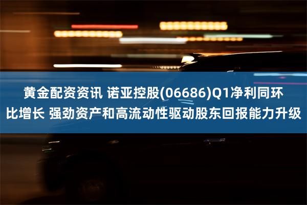 黄金配资资讯 诺亚控股(06686)Q1净利同环比增长 强劲资产和高流动性驱动股东回报能力升级