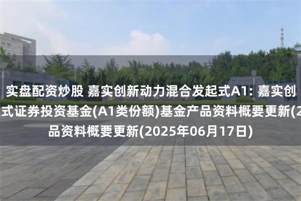 实盘配资炒股 嘉实创新动力混合发起式A1: 嘉实创新动力混合型发起式证券投资基金(A1类份额)基金产品资料概要更新(2025年06月17日)